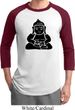 Mens Yoga Shirt Shadow Buddha Raglan Tee T-Shirt