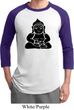 Mens Yoga Shirt Shadow Buddha Raglan Tee T-Shirt