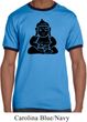 Mens Yoga Shirt Shadow Buddha Ringer Tee T-Shirt