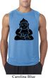 Mens Yoga Shirt Shadow Buddha Sleeveless Tee T-Shirt