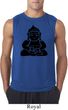 Mens Yoga Shirt Shadow Buddha Sleeveless Tee T-Shirt