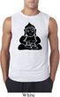 Mens Yoga Shirt Shadow Buddha Sleeveless Tee T-Shirt