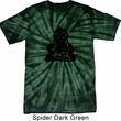 Mens Yoga Shirt Shadow Buddha Spider Tie Dye Tee T-shirt