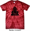 Mens Yoga Shirt Shadow Buddha Spider Tie Dye Tee T-shirt