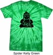 Mens Yoga Shirt Shadow Buddha Spider Tie Dye Tee T-shirt