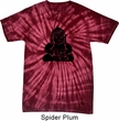 Mens Yoga Shirt Shadow Buddha Spider Tie Dye Tee T-shirt