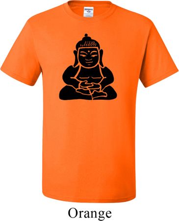 Mens Yoga Shirt Shadow Buddha Tall Tee T-Shirt