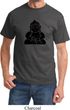 Mens Yoga Shirt Shadow Buddha Tee T-Shirt