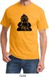Mens Yoga Shirt Shadow Buddha Tee T-Shirt