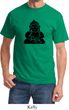 Mens Yoga Shirt Shadow Buddha Tee T-Shirt