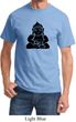 Mens Yoga Shirt Shadow Buddha Tee T-Shirt