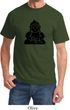 Mens Yoga Shirt Shadow Buddha Tee T-Shirt