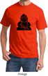 Mens Yoga Shirt Shadow Buddha Tee T-Shirt