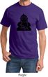 Mens Yoga Shirt Shadow Buddha Tee T-Shirt