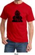 Mens Yoga Shirt Shadow Buddha Tee T-Shirt