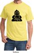 Mens Yoga Shirt Shadow Buddha Tee T-Shirt
