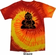 Mens Yoga Shirt Shadow Buddha Tie Dye Tee T-shirt