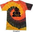 Mens Yoga Shirt Shadow Buddha Tie Dye Tee T-shirt
