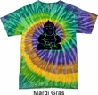 Mens Yoga Shirt Shadow Buddha Tie Dye Tee T-shirt