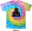 Mens Yoga Shirt Shadow Buddha Tie Dye Tee T-shirt