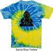Mens Yoga Shirt Shadow Buddha Tie Dye Tee T-shirt