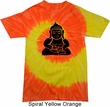 Mens Yoga Shirt Shadow Buddha Tie Dye Tee T-shirt