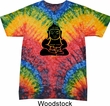 Mens Yoga Shirt Shadow Buddha Tie Dye Tee T-shirt