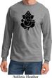 Mens Yoga Shirt Shadow Ganesha Long Sleeve Tee T-Shirt