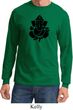 Mens Yoga Shirt Shadow Ganesha Long Sleeve Tee T-Shirt
