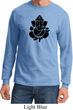 Mens Yoga Shirt Shadow Ganesha Long Sleeve Tee T-Shirt