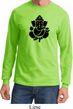 Mens Yoga Shirt Shadow Ganesha Long Sleeve Tee T-Shirt