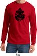 Mens Yoga Shirt Shadow Ganesha Long Sleeve Tee T-Shirt