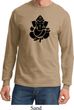 Mens Yoga Shirt Shadow Ganesha Long Sleeve Tee T-Shirt