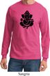 Mens Yoga Shirt Shadow Ganesha Long Sleeve Tee T-Shirt