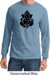 Mens Yoga Shirt Shadow Ganesha Long Sleeve Tee T-Shirt