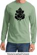 Mens Yoga Shirt Shadow Ganesha Long Sleeve Tee T-Shirt
