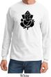 Mens Yoga Shirt Shadow Ganesha Long Sleeve Tee T-Shirt