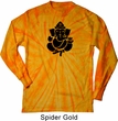 Mens Yoga Shirt Shadow Ganesha Long Sleeve Tie Dye Tee T-shirt