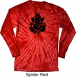 Mens Yoga Shirt Shadow Ganesha Long Sleeve Tie Dye Tee T-shirt