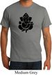 Mens Yoga Shirt Shadow Ganesha Organic Tee T-Shirt