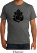 Mens Yoga Shirt Shadow Ganesha Organic Tee T-Shirt
