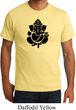 Mens Yoga Shirt Shadow Ganesha Organic Tee T-Shirt