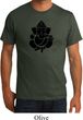 Mens Yoga Shirt Shadow Ganesha Organic Tee T-Shirt