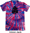 Mens Yoga Shirt Shadow Ganesha Patriotic Tie Dye Tee T-shirt