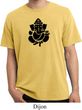 Mens Yoga Shirt Shadow Ganesha Pigment Dyed Tee T-Shirt