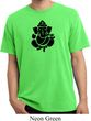 Mens Yoga Shirt Shadow Ganesha Pigment Dyed Tee T-Shirt
