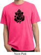 Mens Yoga Shirt Shadow Ganesha Pigment Dyed Tee T-Shirt