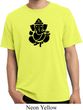 Mens Yoga Shirt Shadow Ganesha Pigment Dyed Tee T-Shirt