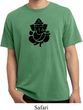 Mens Yoga Shirt Shadow Ganesha Pigment Dyed Tee T-Shirt