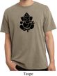 Mens Yoga Shirt Shadow Ganesha Pigment Dyed Tee T-Shirt
